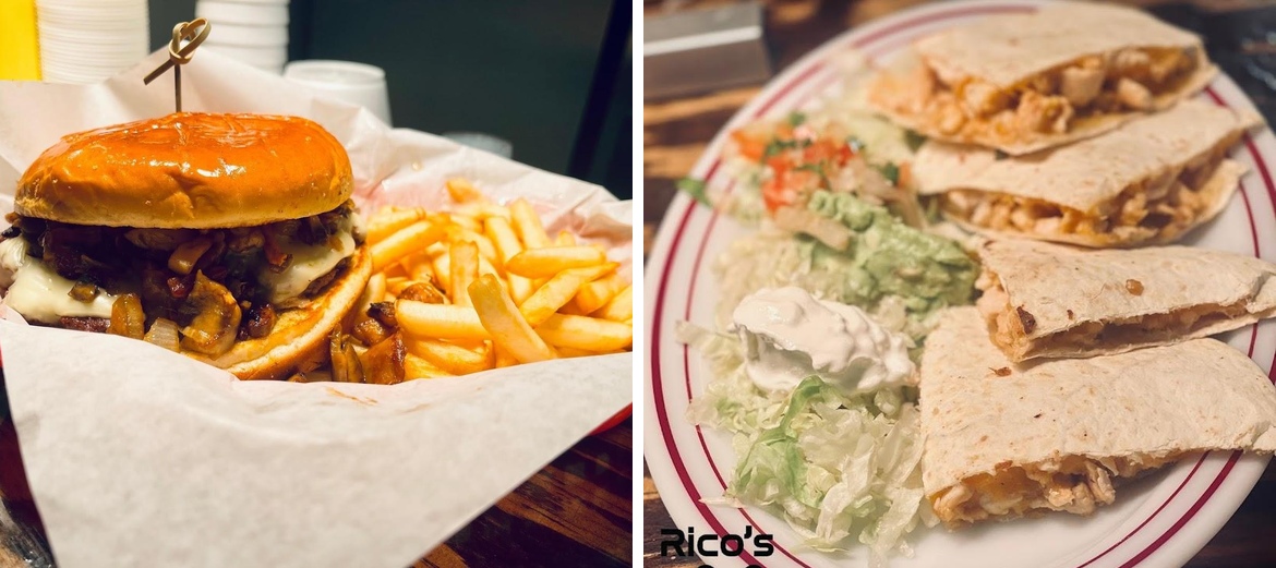 Rico's Cafe Menu